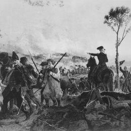Illustration of the conflict at the Battle of Bennington