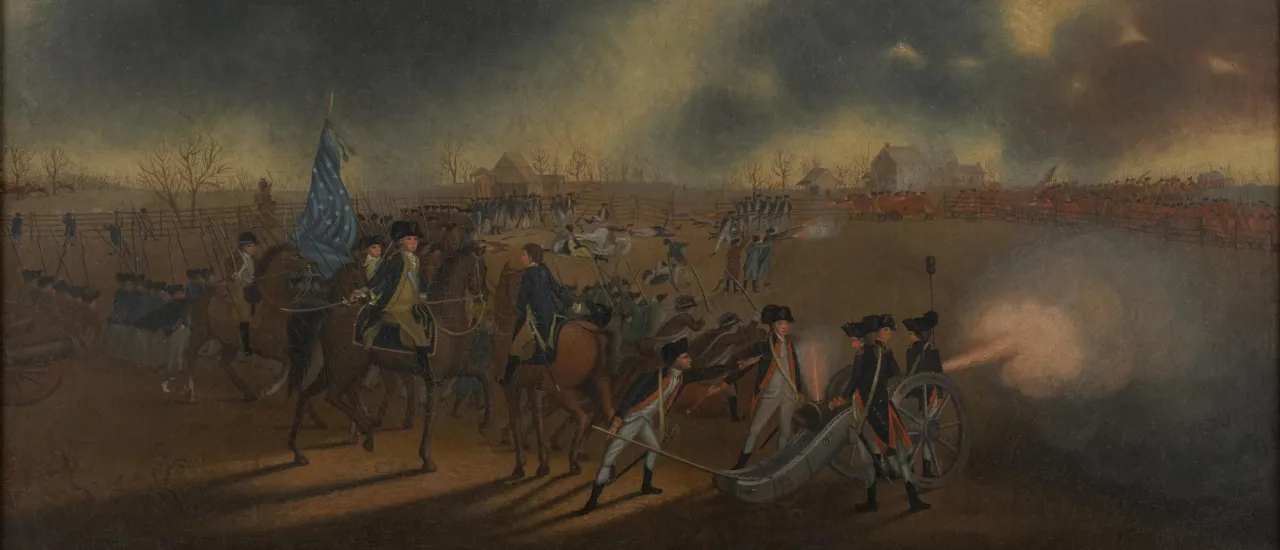 The Battle of Princeton, ca. 1782, by James Peale