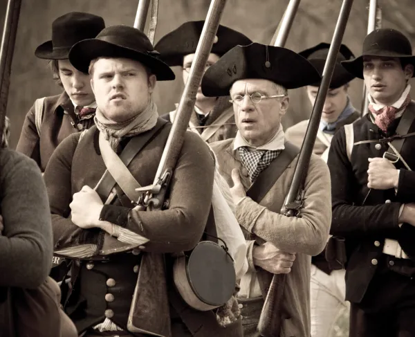 Militia Reenactors at Concord