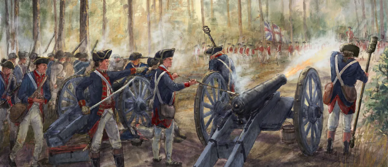 The Singleton & Virginia Artillery at the Battle of Camden