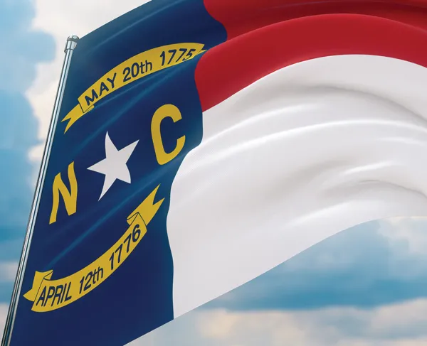 The North Carolina state flag