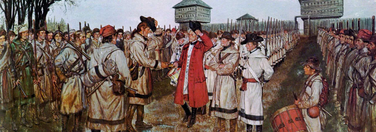 This is a painting depicting the surrender at Vincennes. 