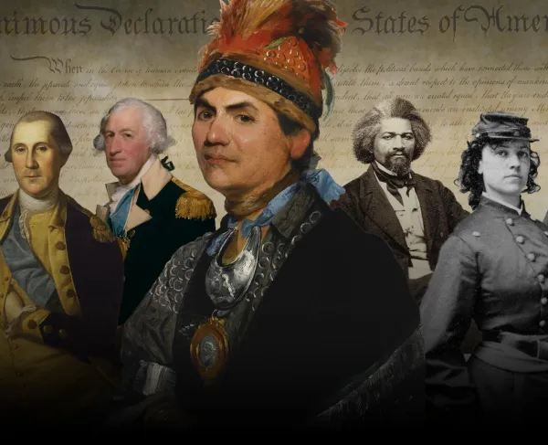 Collage of historical portraits